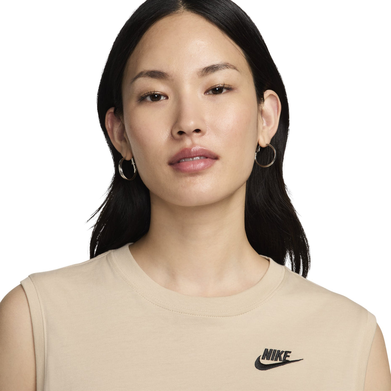 (WMNS) Nike Sportswear Club Sleeveless Cropped Top 'Beige' FV5506-126
