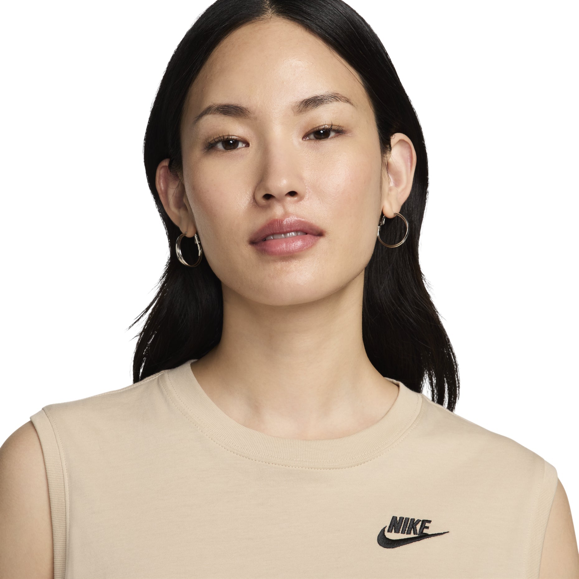 (WMNS) Nike Sportswear Club Sleeveless Cropped Top 'Beige' FV5506-126