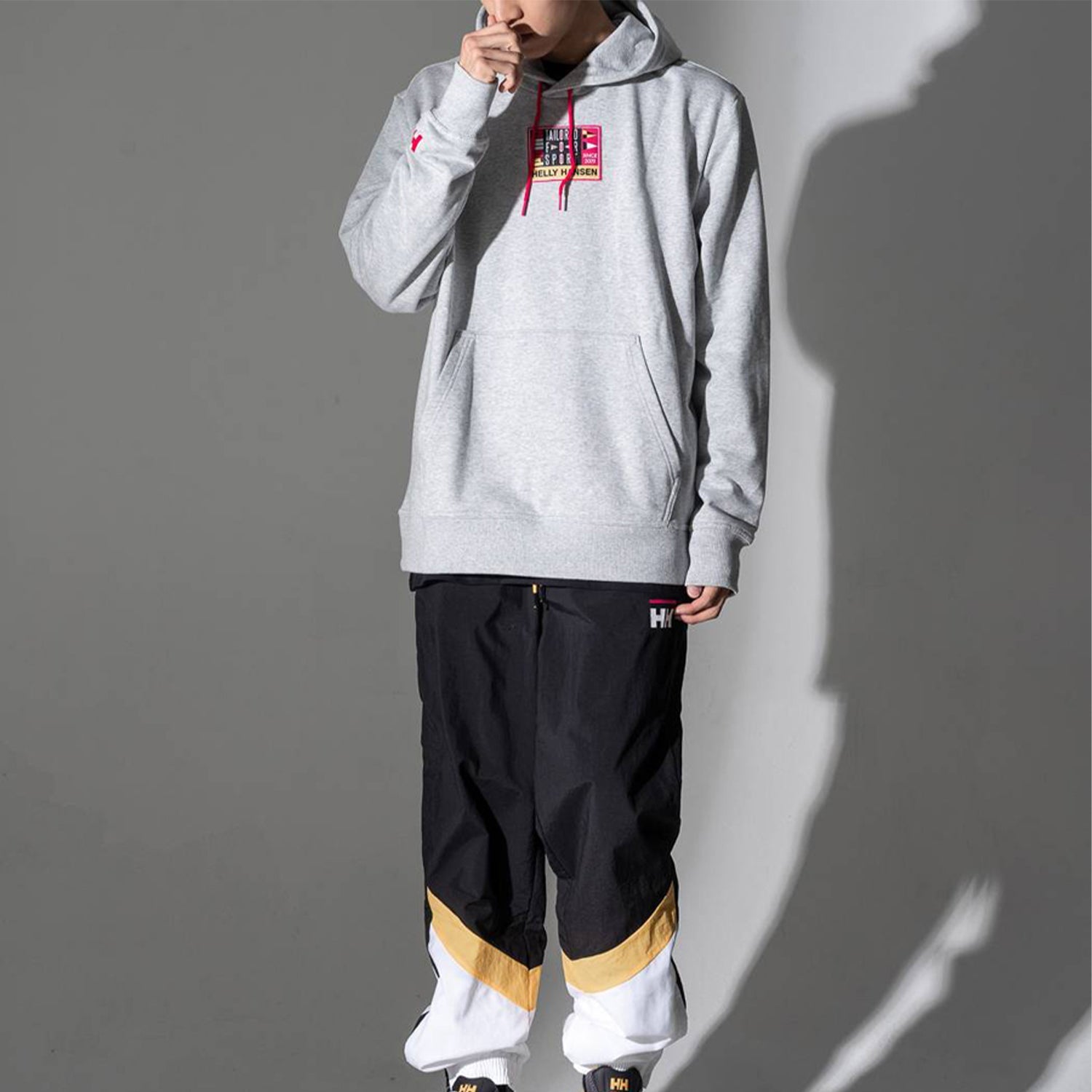 PUMA x Helly Hansen Hoodie 'Grey Red' 597149-04