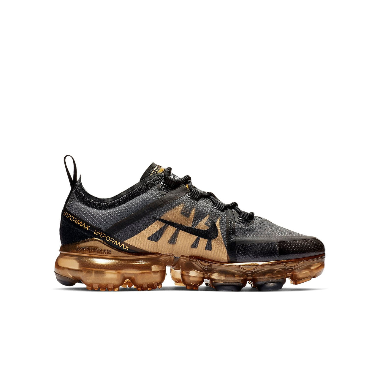 (GS) Nike Air VaporMax 2019 'Black Gold' AJ2616-004