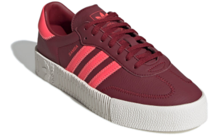 (WMNS) adidas Sambarose W 'Dark Red White' EE7045