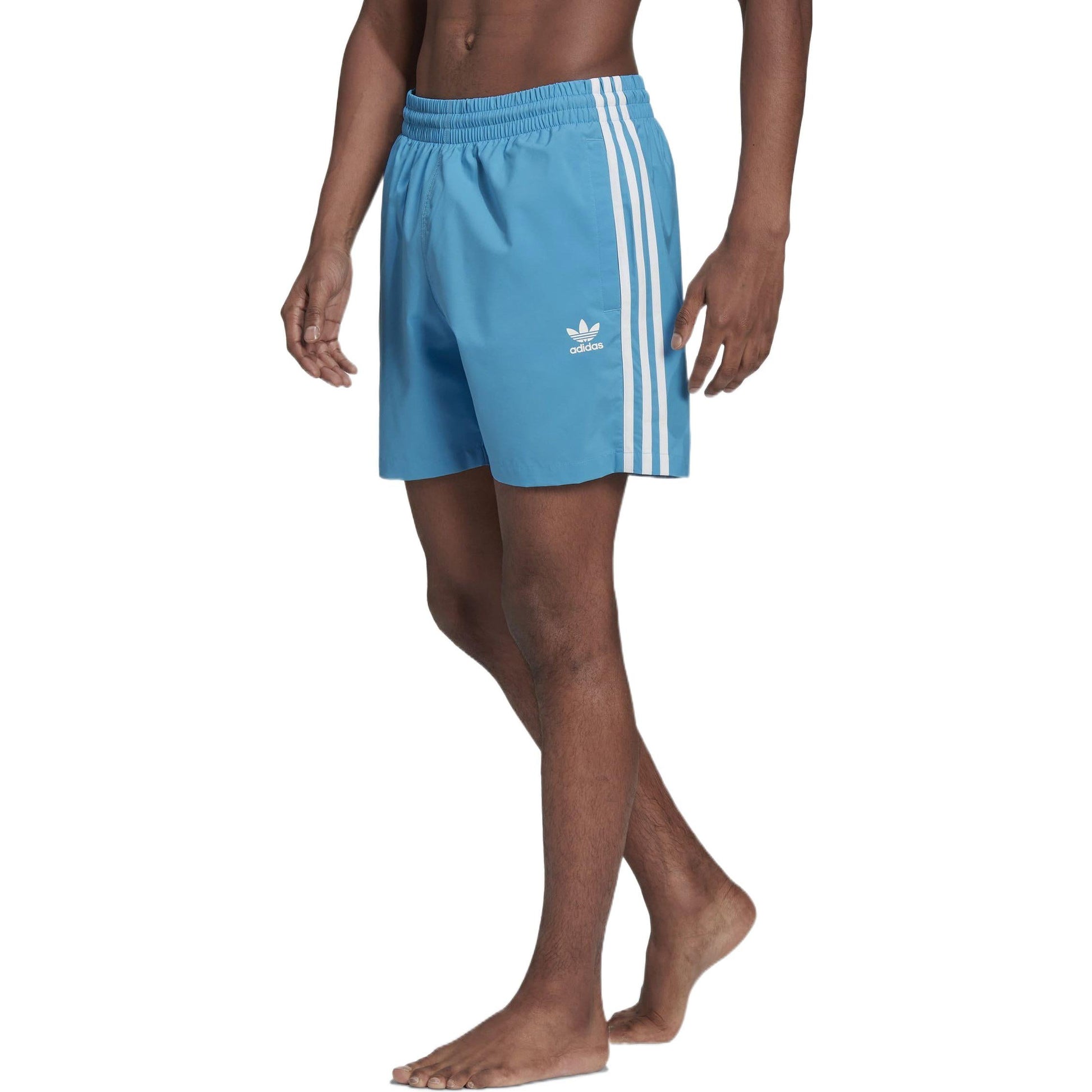 adidas originals ADICOLOR TRACE Classic Logo Printing Straight Shorts Blue HB9533