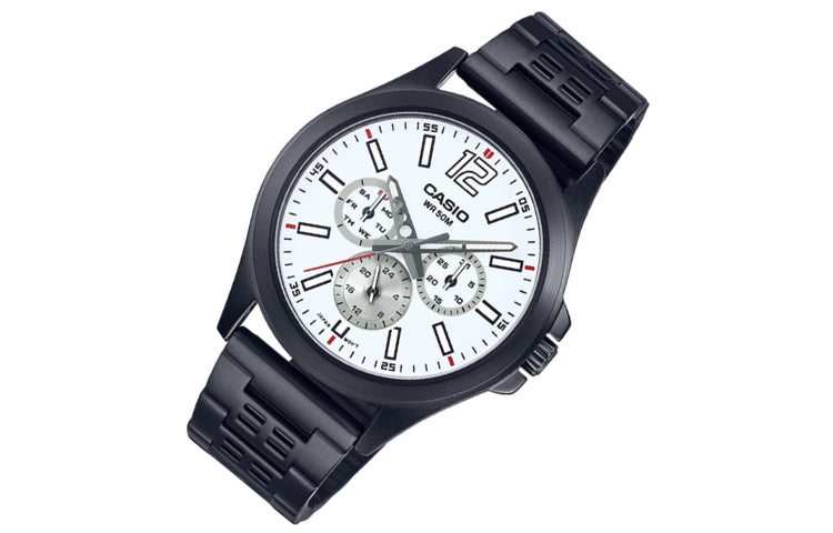 CASIO Analog 'Black' MTP-E350B-7BV