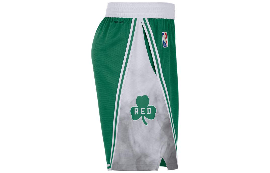 Men's Nike Boston Celtics Colorblock Straight Shorts Green DB4127-312