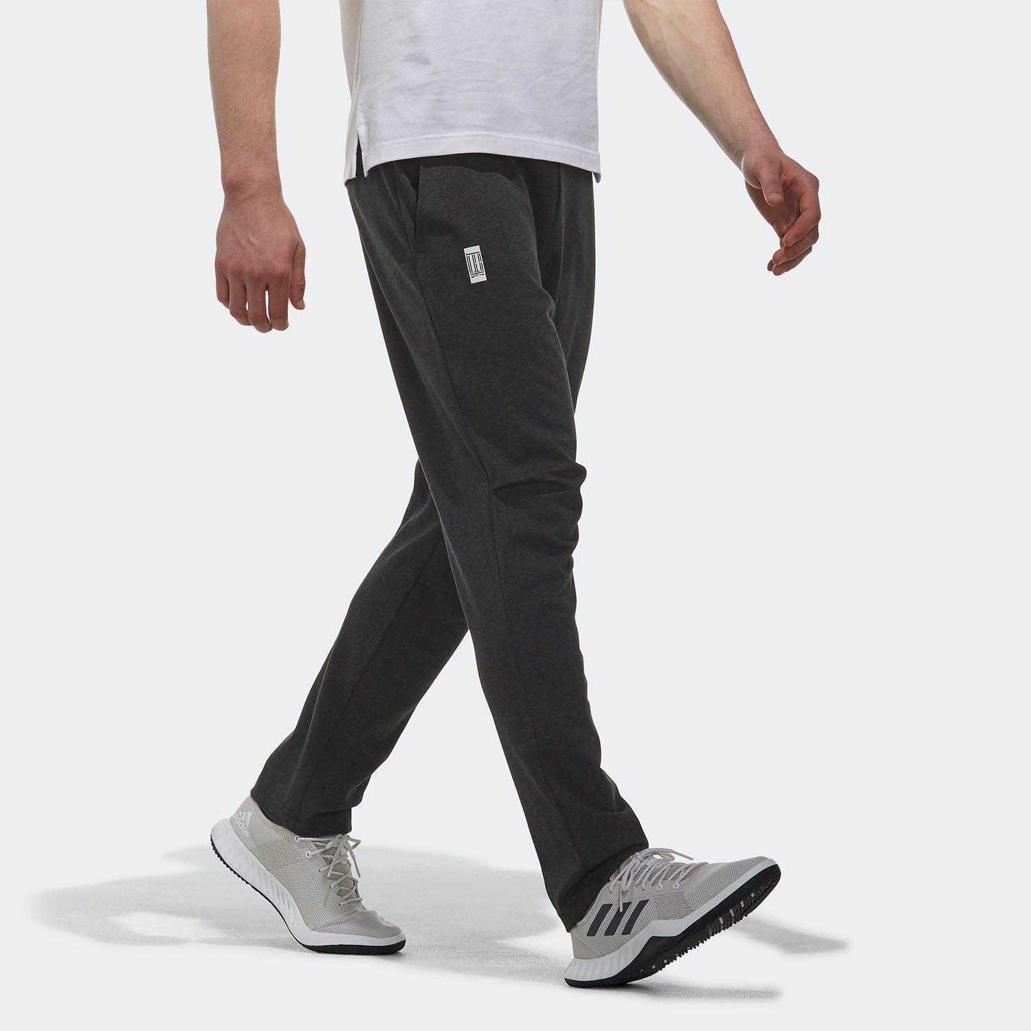 adidas Casual Running Sports Knit Long Pants Gray CV6252