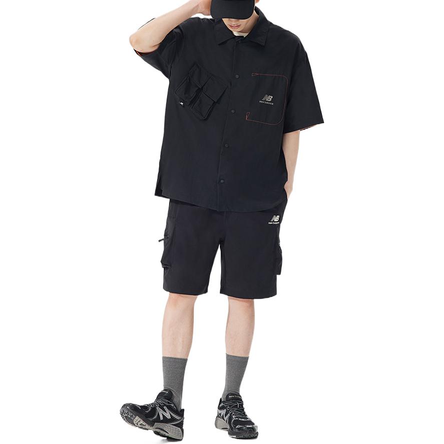 New Balance Lifestyle Cargo Shorts Asia Sizing 'Black' AMS22357-BK