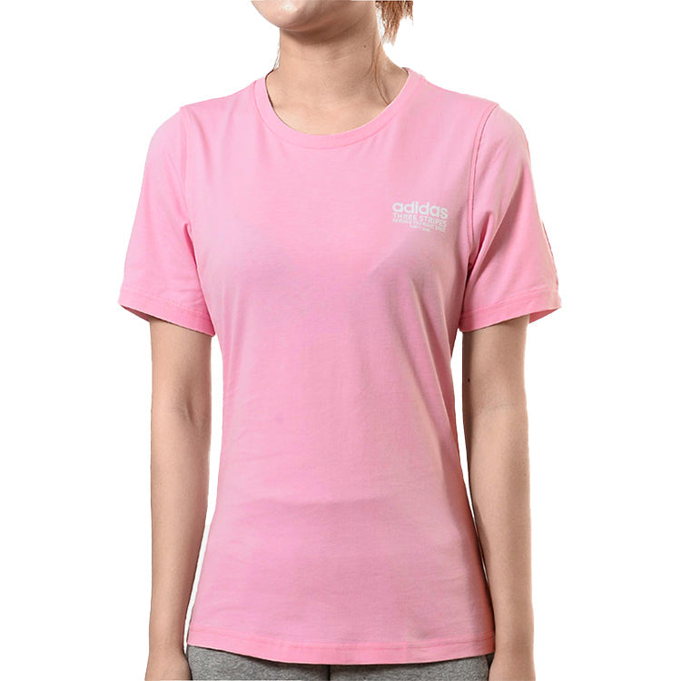 (WMNS) adidas neo Casual Sports Training Round Neck Short Sleeve Pink EA0330