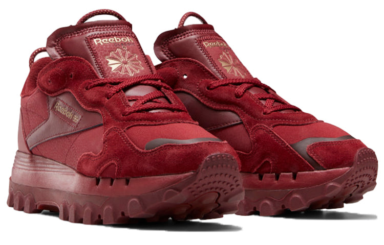 Cardi B x Reebok Classic Leather Crossover Cozy Breathable Low Top Casual Red GW7945