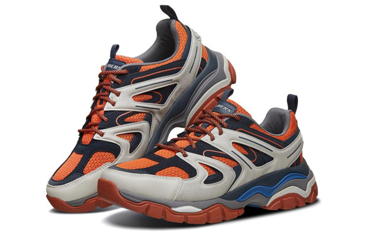 Skechers Stak-Ultra Low-Top Running Shoes Orange/White/Black 66255-NVOR