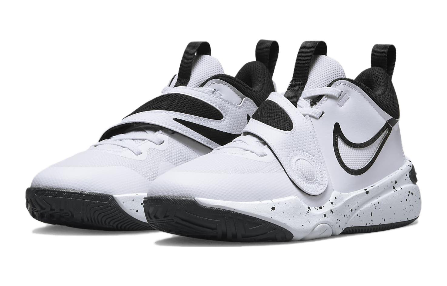 (GS) Nike Team Hustle D 11 Basketball Shoes 'White Black' DV8996-100