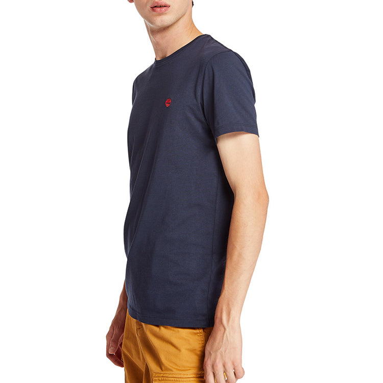 Men's Timberland Outdoor Round Neck Short Sleeve Blue A1MH6433