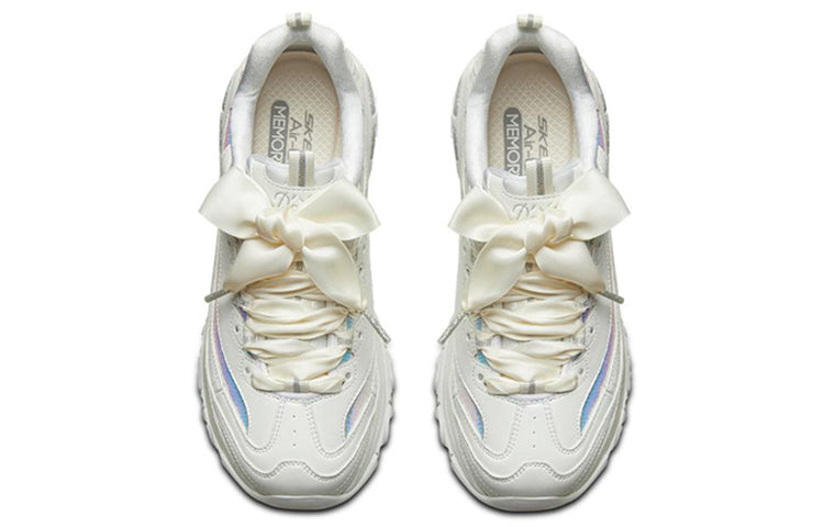 (WMNS) Skechers D lites 1.0 White 66666178-OFWT