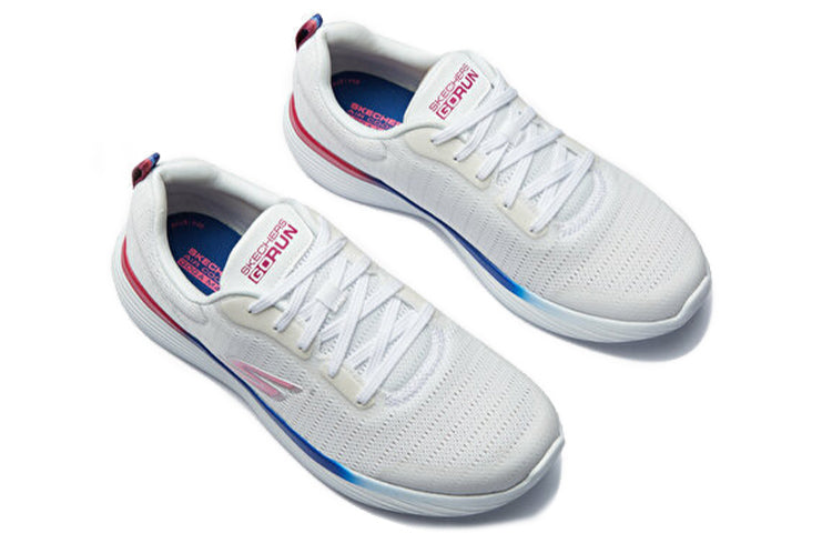 (WMNS) Skechers Running Shoes White 128190-WPNK