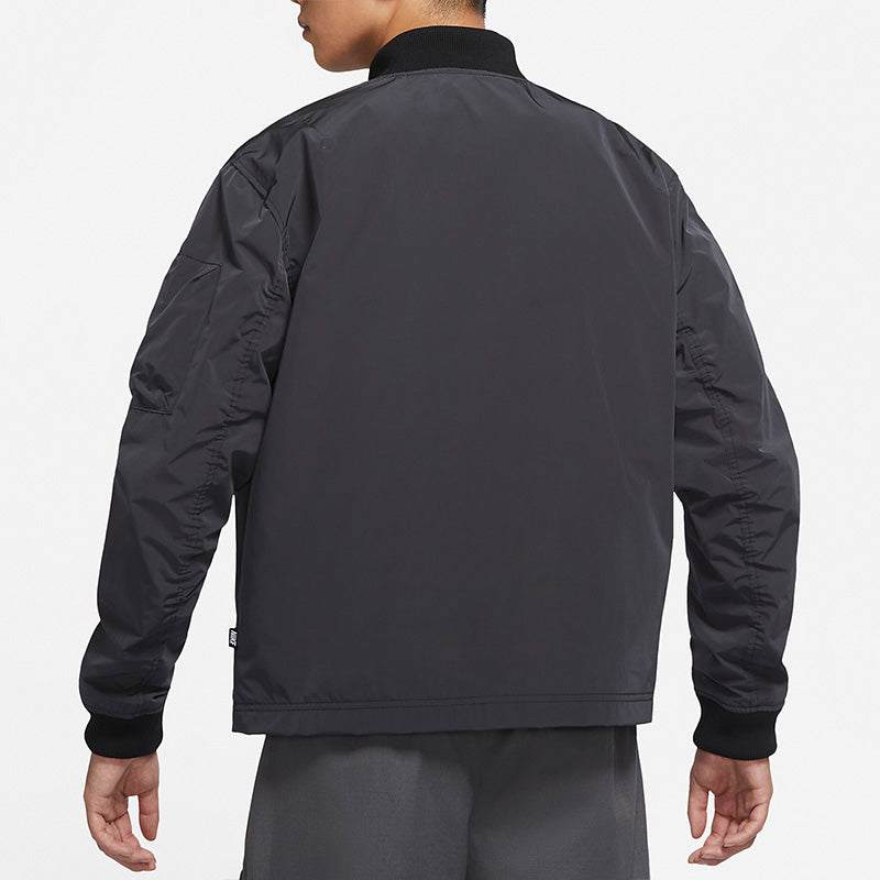 Nike Solid Color Training Loose Casual Jacket Black DD4715-010