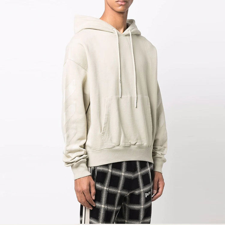 Men's Off-White FW21 Arrow Loose Fit Beige OMBB037F21FLE0071717