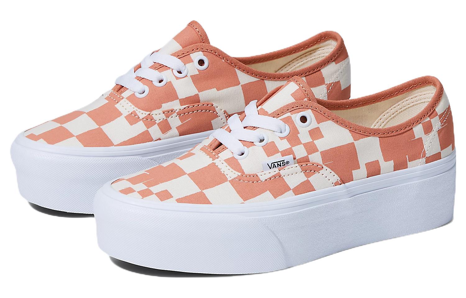 Vans Authentic Multi Check Stackform 'Brown White' VN0A5KXXSST