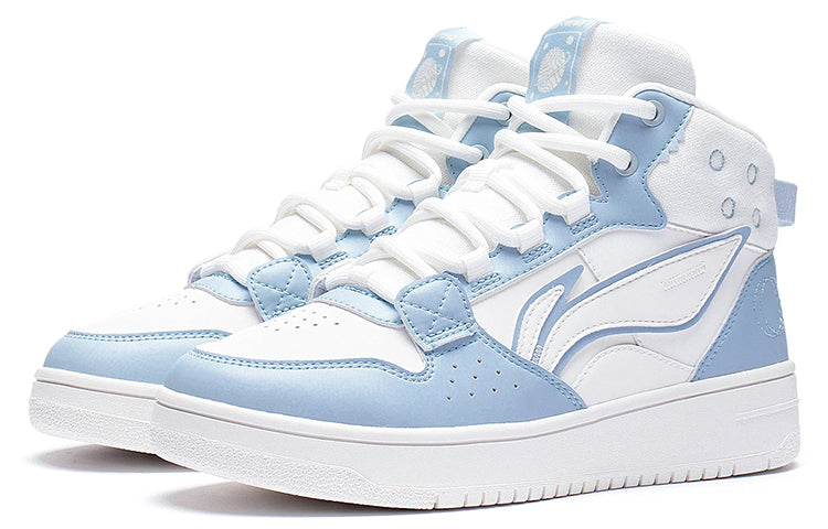 (WMNS) Li-Ning San Yuan High 3M 'White Baby Blue' AGCS242-3