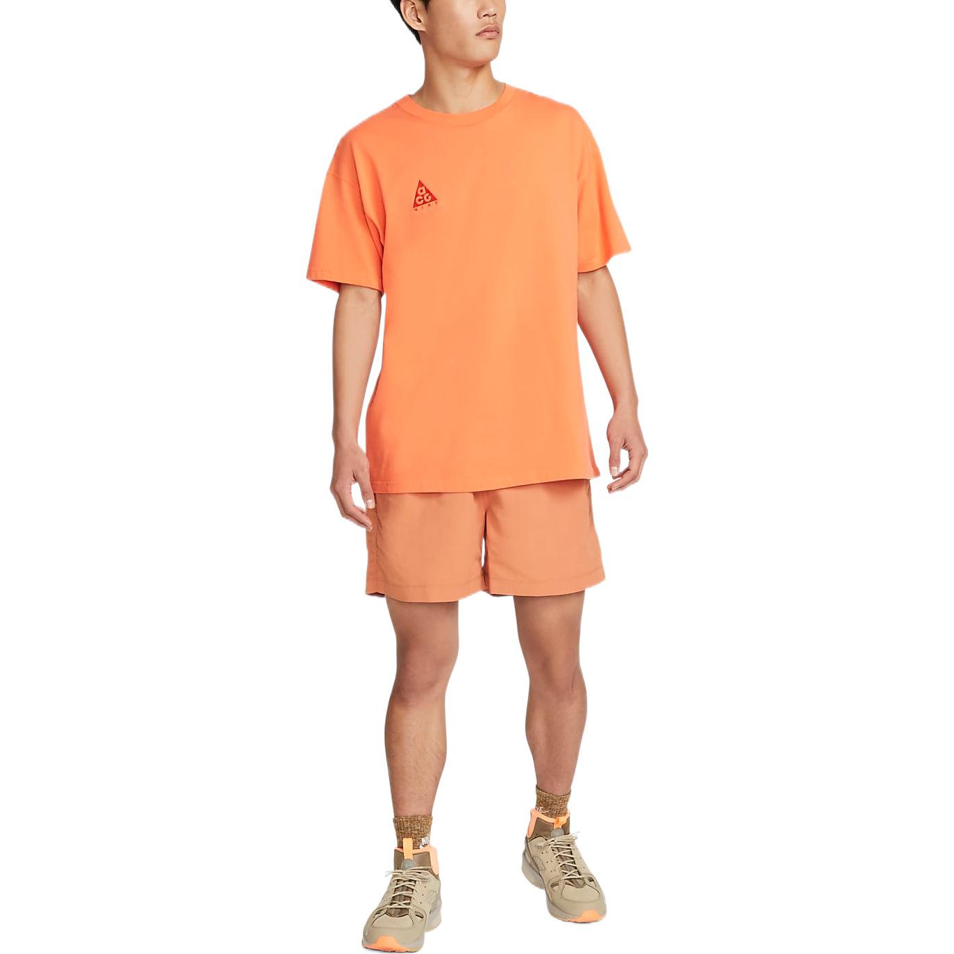 Nike ACG Solid Color Lacing Sports Shorts Orange CZ6705-872