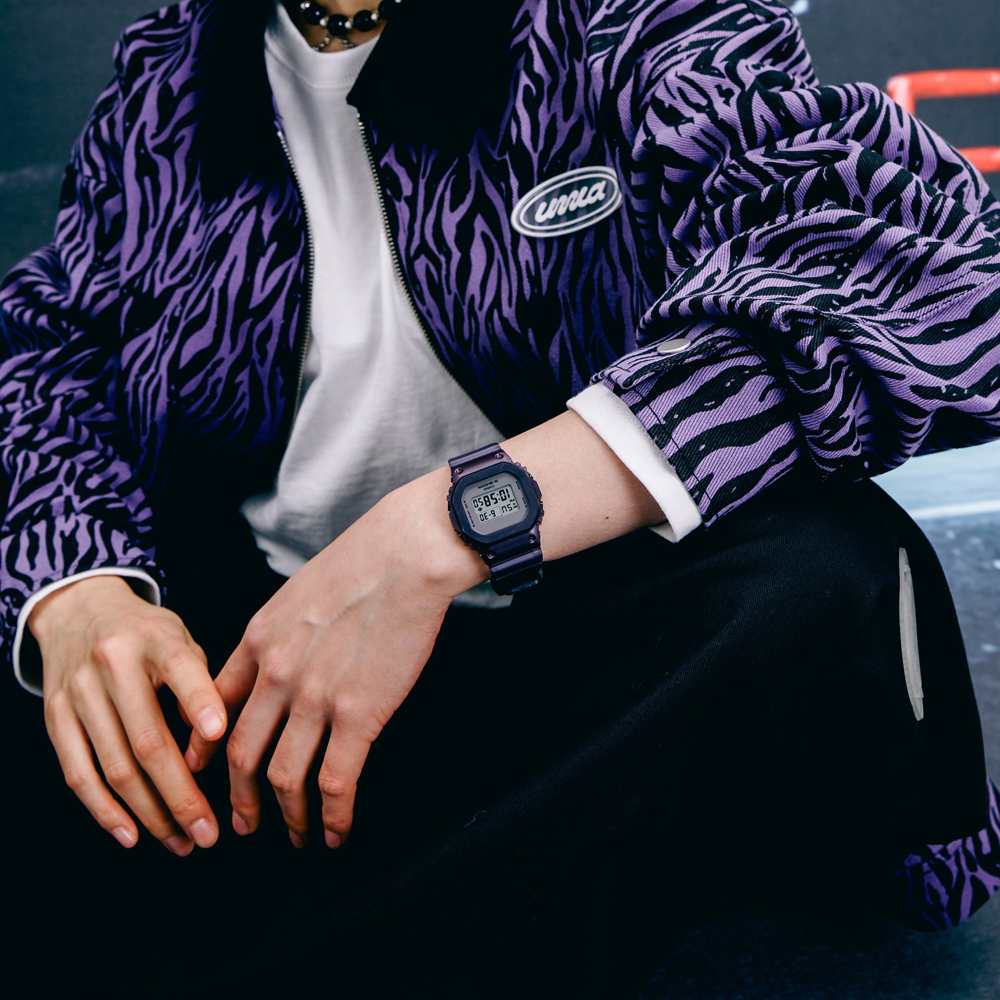 CASIO G-Shock Digital 'Purple' GM-S5600MF-6PR