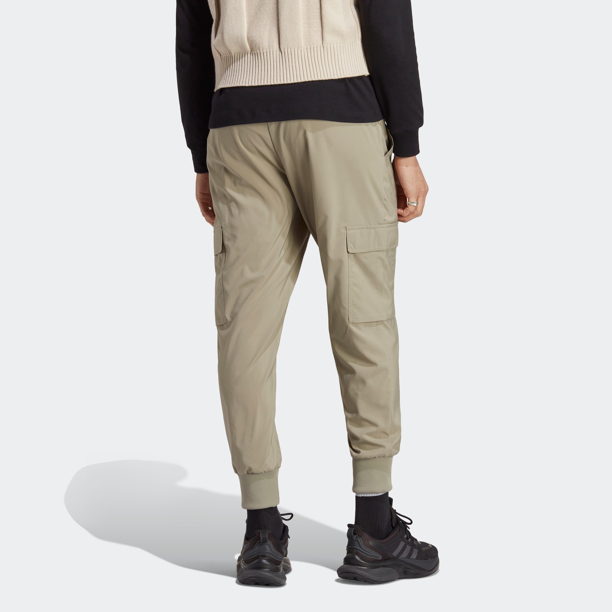 adidas Essentials Cargo Ankle-Length Pants 'Tan' HA4352