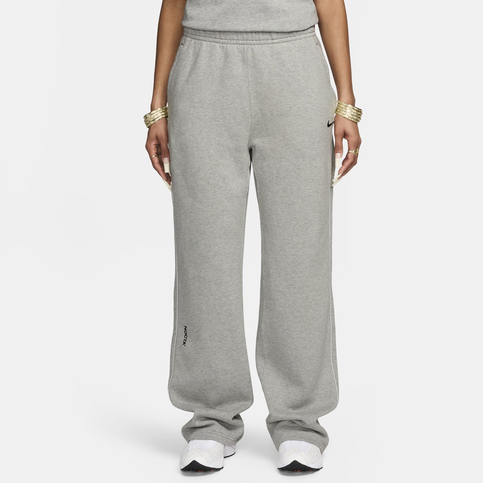 Nike x NOCTA Fleece CS Open-Hem Pant 'Grey' FZ4675-063