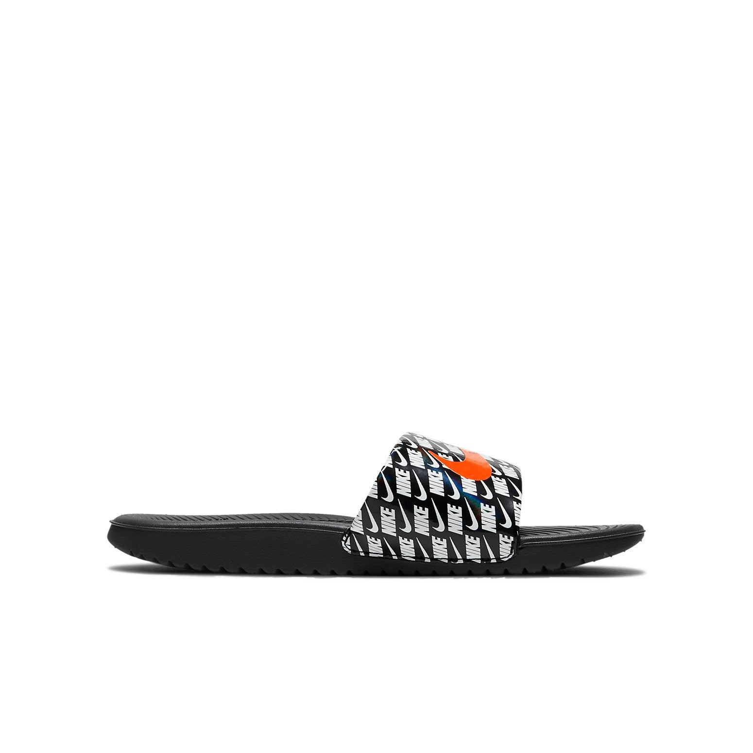 (PS) Nike Kids' Kawa Slide SE 2 Black/White/Orange CT4669-001