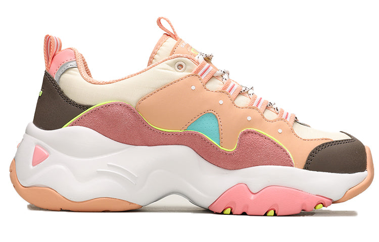 (WMNS) Skecherss D'Lites 3.0 Brave Output Low-Top Daddy Shoe Pink 13378-CRMT