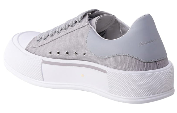 Alexander McQueen Deck Skate Plimsoll Lace Up 'Lilac Grey' 654594W4MVH1497