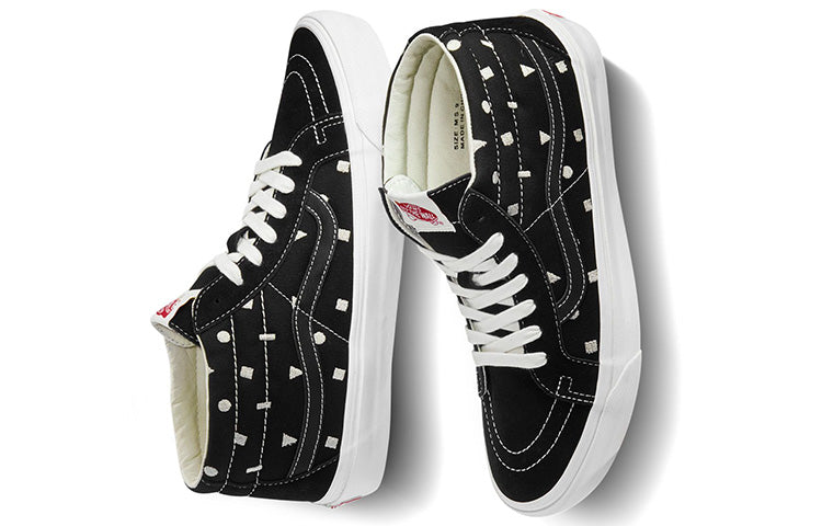 Vans OG SK8-Mid LX Black Geometry Pattern VN0A4BVCVZ7