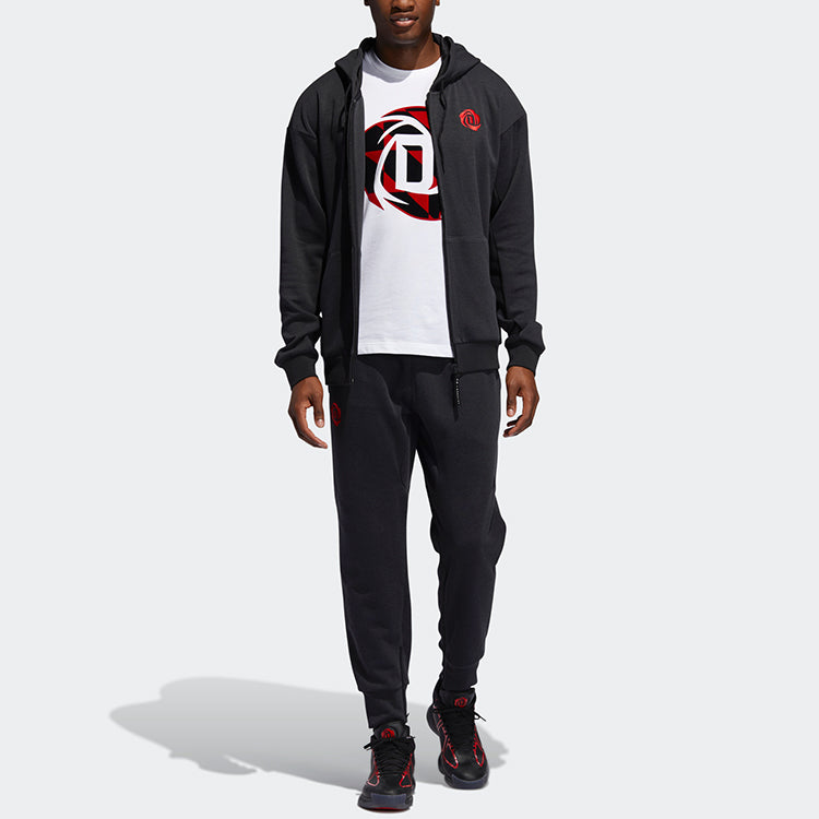 adidas Ros Crossup Fz Basketball Cap Jacket Men's Black EJ2145