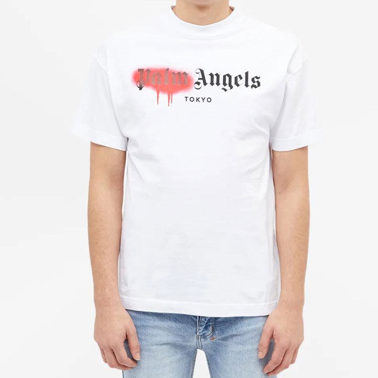 PALM ANGELS Tokyo Sprayed Logo Tee Logo Tee PMAA001S204130590120