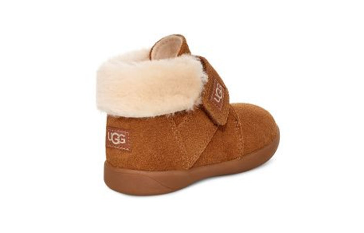 (PS) UGG Nolen Turn Fur Short Boots Brown 1106229T-CHE