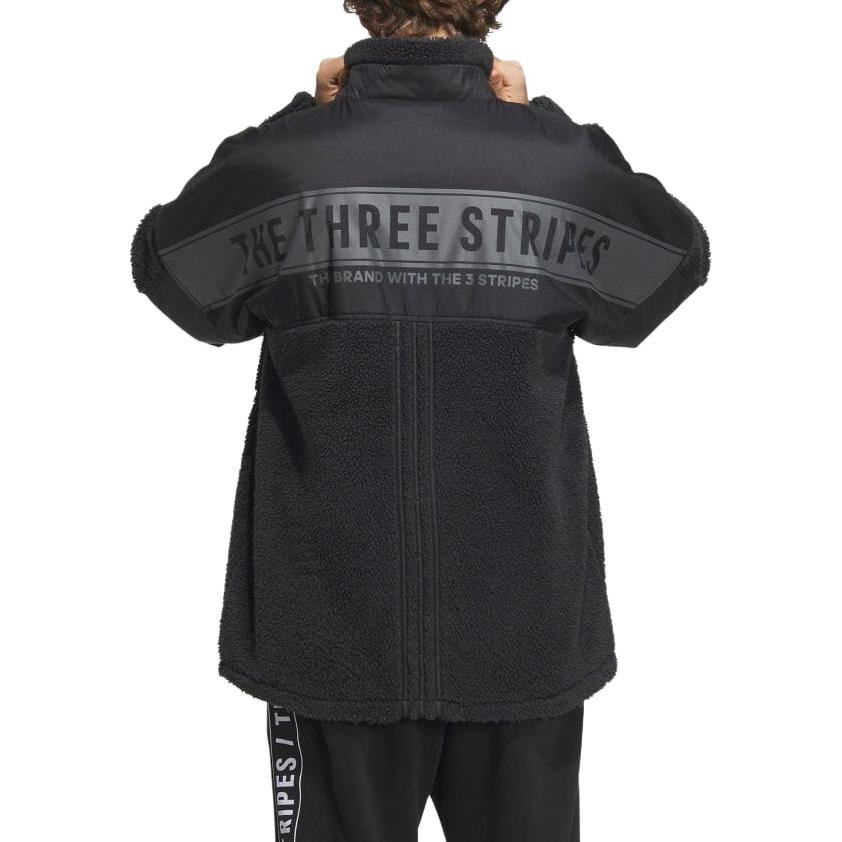 adidas Warding Oversized Boa Full-Zip Jacket (Gender Neutral) 'Black' IK7341