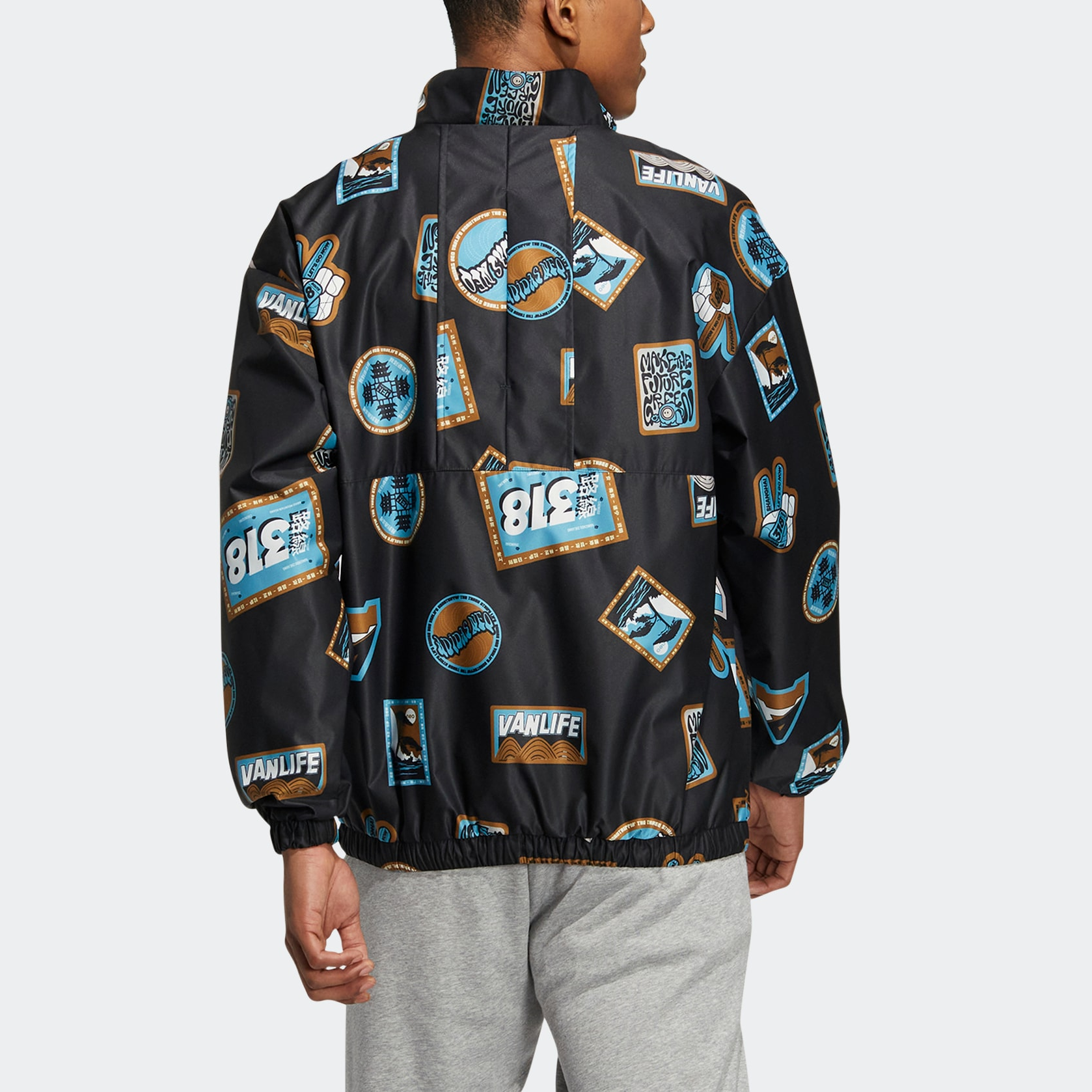 adidas Neo CESP Windbreaker Jackets 'Black Blue' IA6838