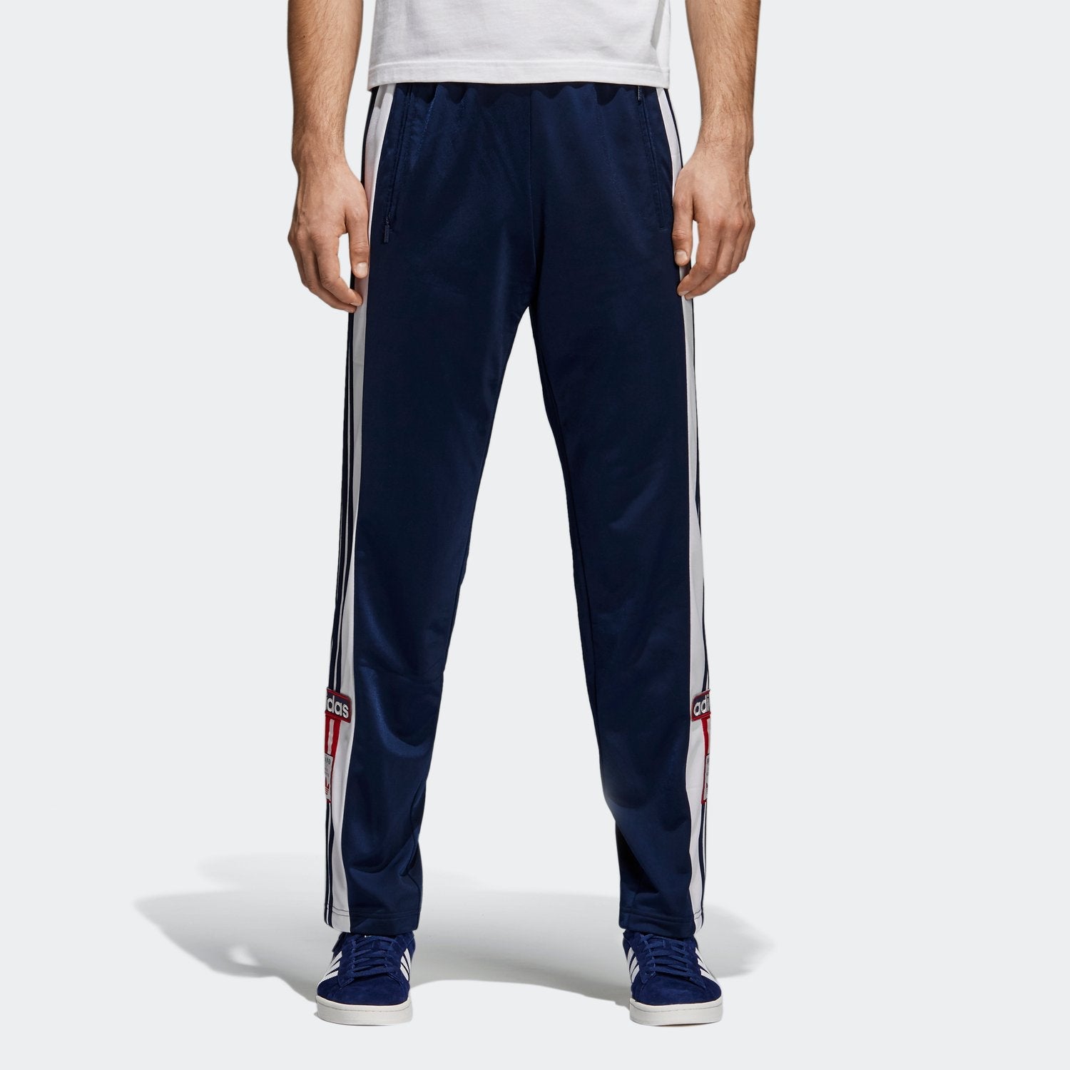 adidas originals Side Button Athleisure Casual Sports Pants Navy Blue CZ0678