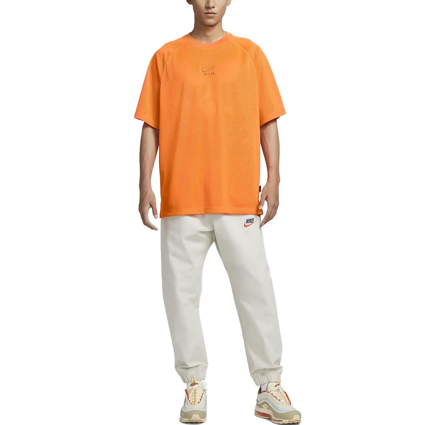 Nike air Oversized Short Sleeve Top 'Orange' DX0157-885