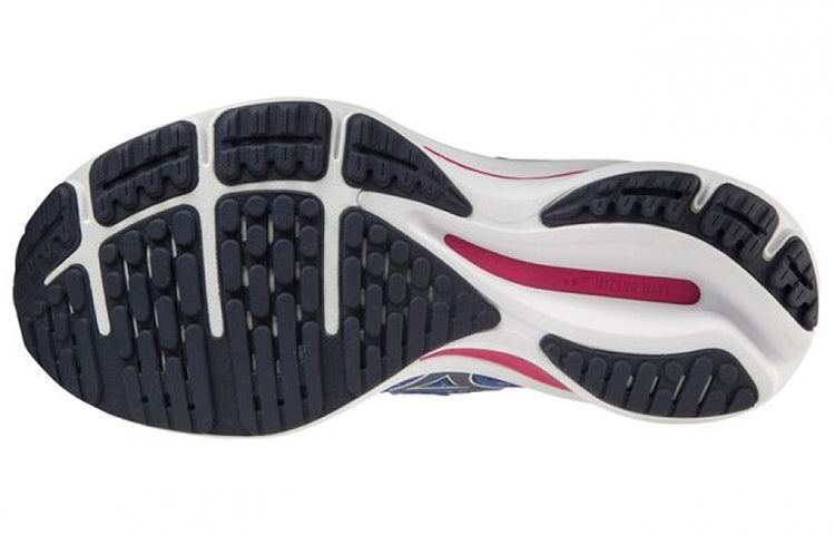 (WMNS) Mizuno Wave Rider 25 Waveknit Super Wide 'Blue White' J1GD217702