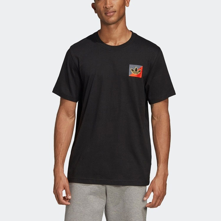 adidas originals Diagram Embroidered Short Sleeve Black FM3400