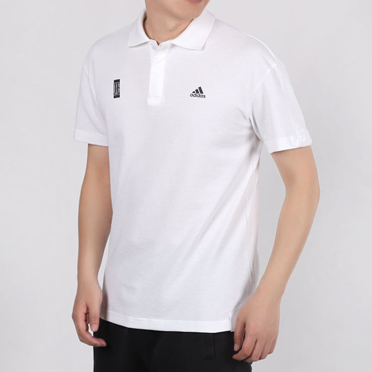 adidas WJ POLO Slogan Short-sleeve polo Shirt Men White FT2755