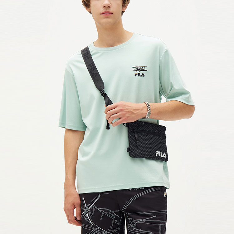FILA Funny Logo Printing Sports Round Neck Short Sleeve Green F11M138151F-TQ