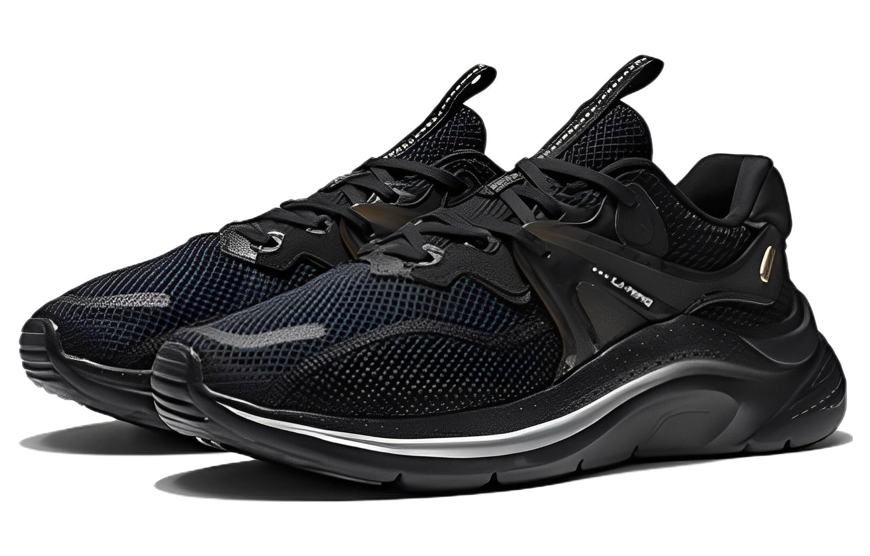 Li-Ning Floating Cloud 'Black Silver Grey' AGLS019-1