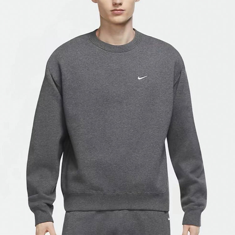 Nike Lab Nrg Fleece Crew Round Neck Pullover Washed Gray DA2252-071