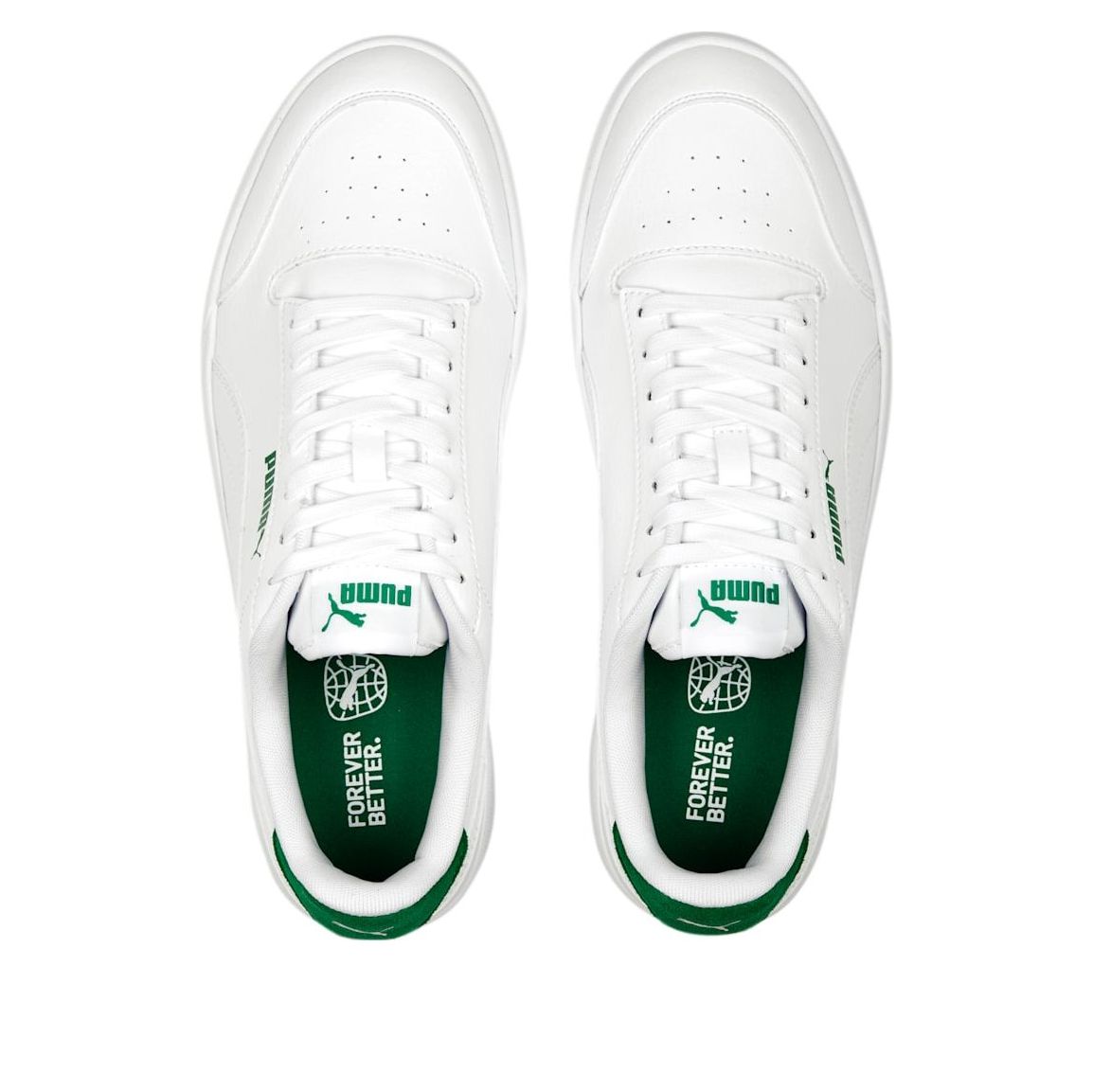PUMA Shuffle Trainers 'White Green' 309668-25