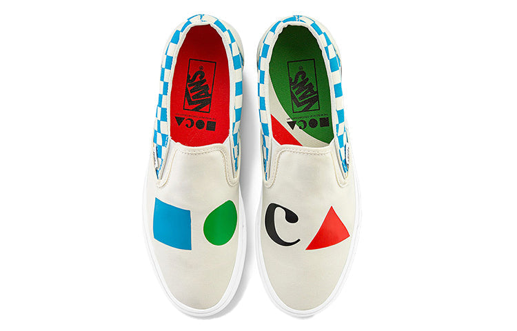 Vans MOCA x Classic Slip-On 'Checkerboard - Cyan' VN000XG88MY