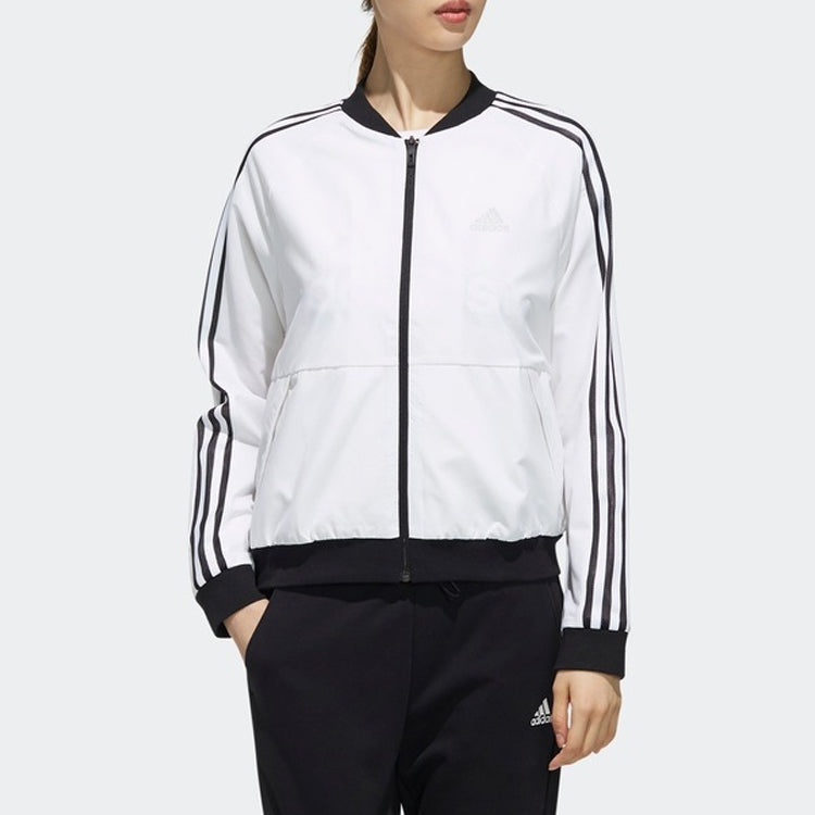 (WMNS) adidas BOMBER Sports Stylish Jacket White DW5710