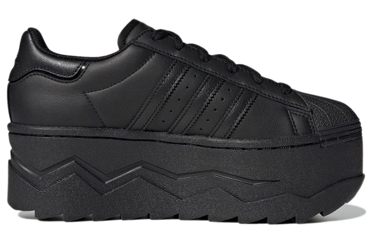 (WMNS) adidas originals Superstar Platform 'Black' GZ9126