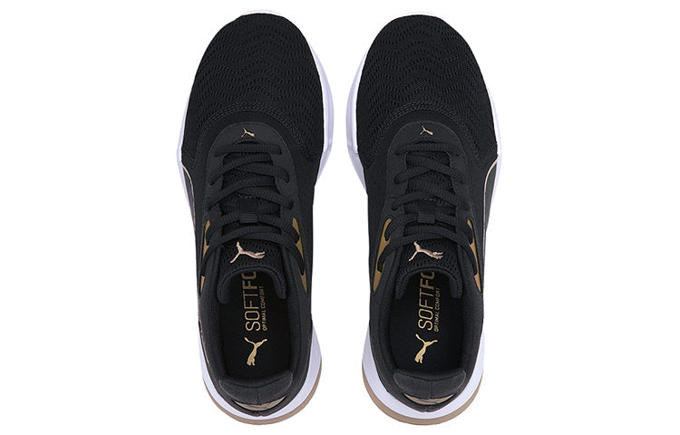 (WMNS) PUMA Jaro Metal Low Top Running Shoes Black/White 193135-02
