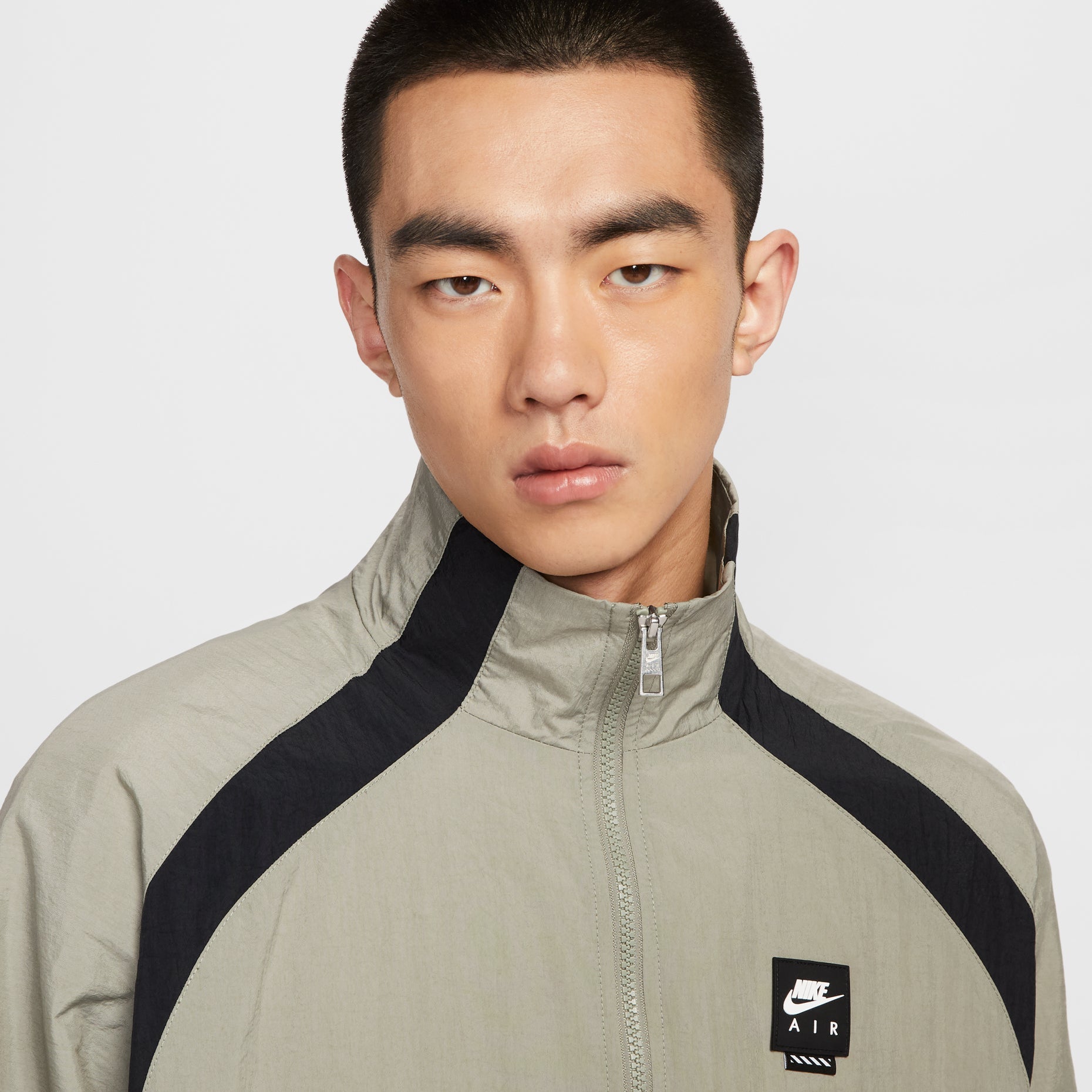Nike Air Woven Track Jacket Loose Fit 'Light Army Black' HV0881-320