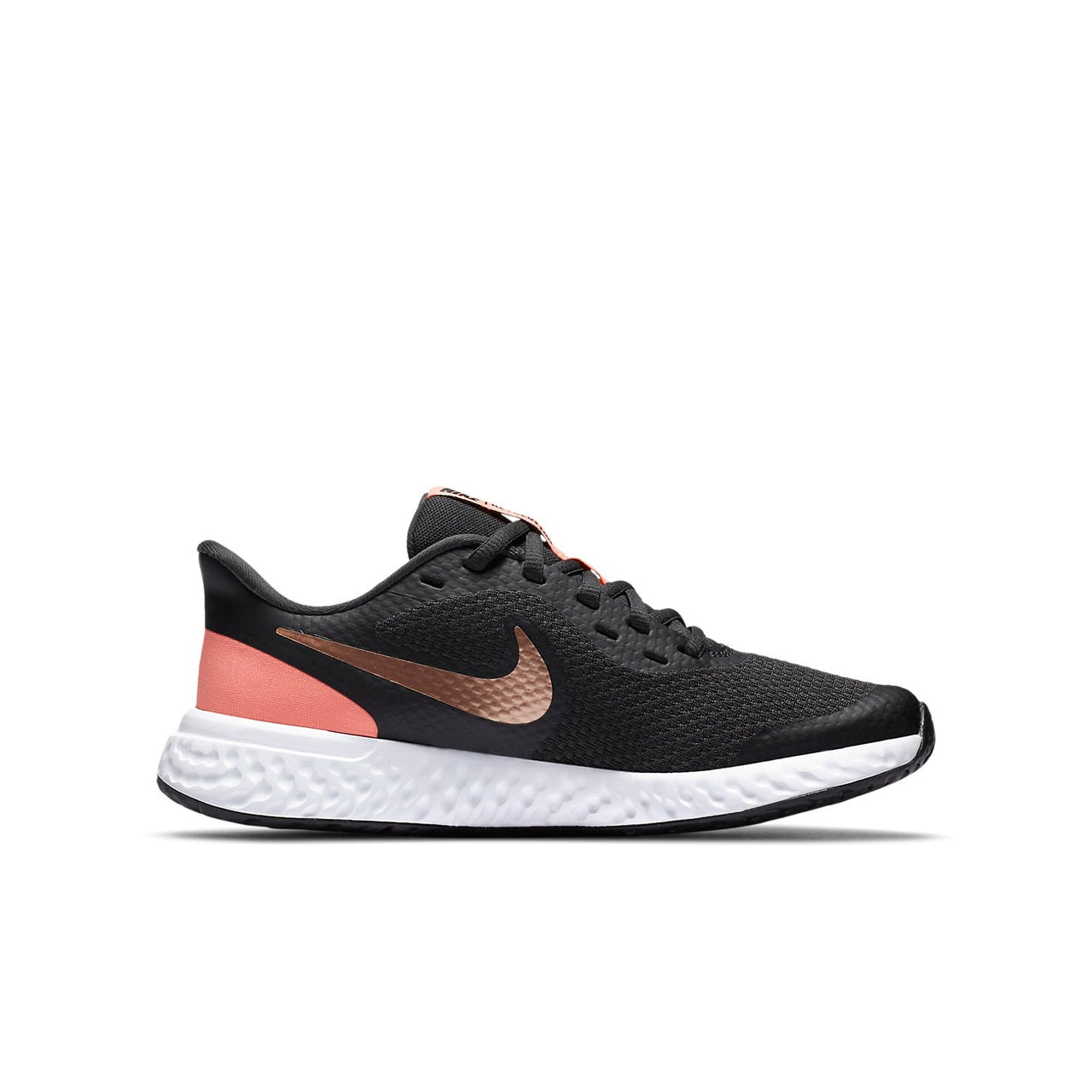 (GS) Nike Revolution 5 'Dark Smoke Grey Metallic Bronze' BQ5671-012