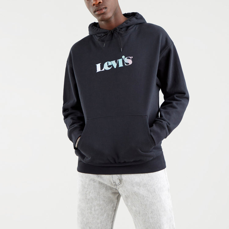 Men's Levis Printing Hooded Casual Iron Gray 38479-0025